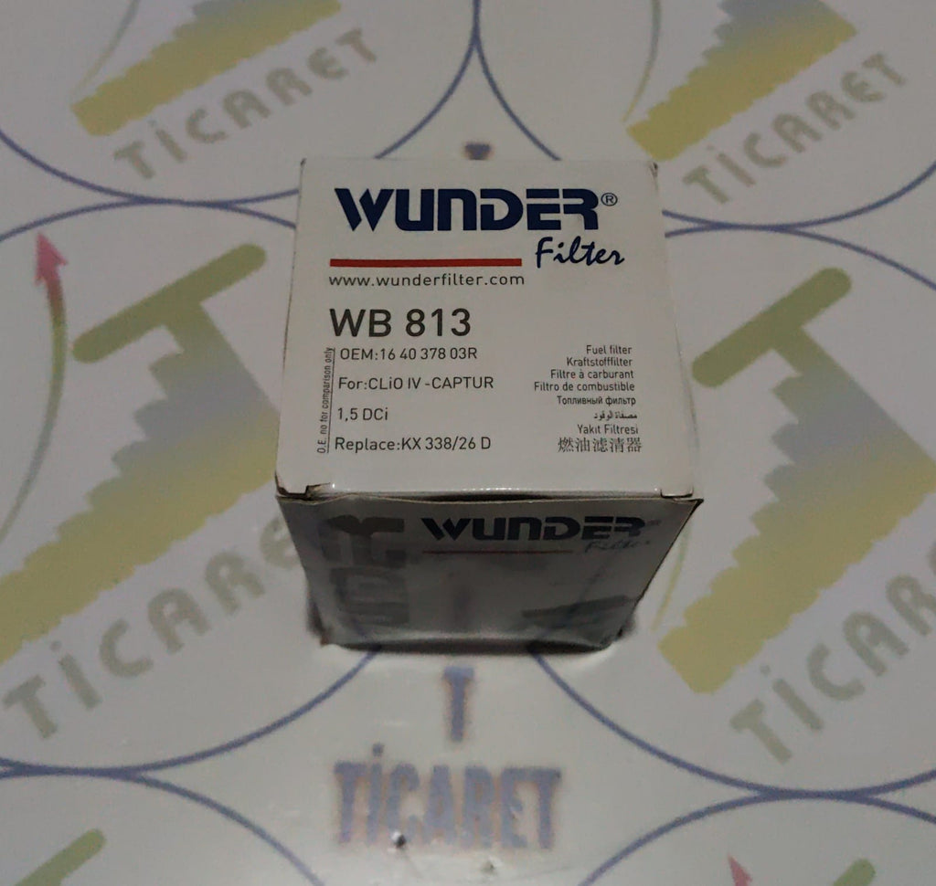Renault Clio IV 1.5 DCI - NISSAN Note 1.5 DCI  - RENAULT Kangoo - DACIA Sandero , Duster II - MERCEDES Citan 1.5 dCi Yakıt Filtresi - WB 813 - 164037803R