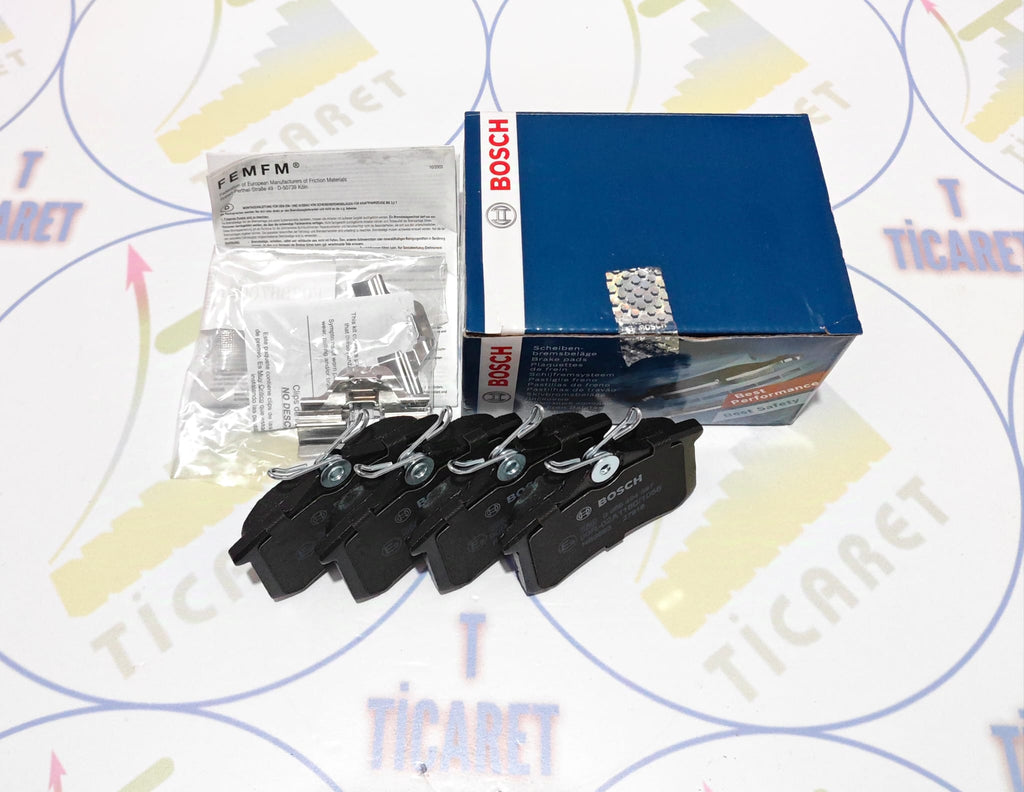 Bosch RENAULT, CITROEN, FORD, NISSAN, PEUGEOT, SEAT, VOLKSWAGEN  Arka Fren Balatası ( BCH 0986494597 )