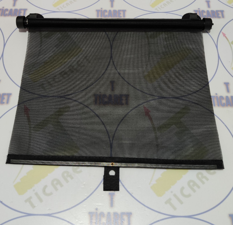 OTO GÜNEŞLİK YAN CAMLAR İÇİN PERDE - OTOMATİK VANTUZLU CIRTLI - 2 Lİ Siyah Renk - 36x54 CM