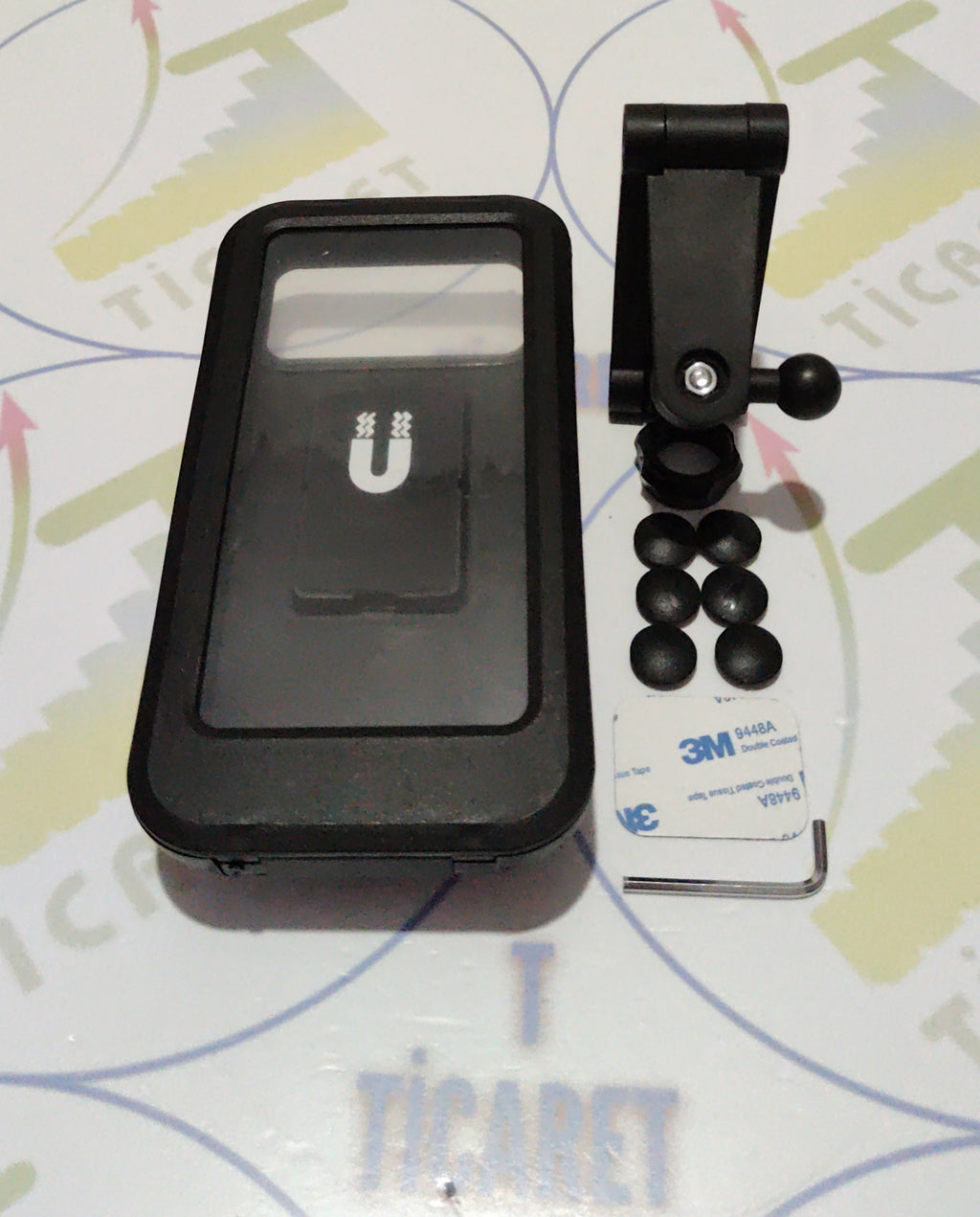 Motorsiklet Telefon Tutucu - Su Geçirmez - Güvenli Kilit Özellikli